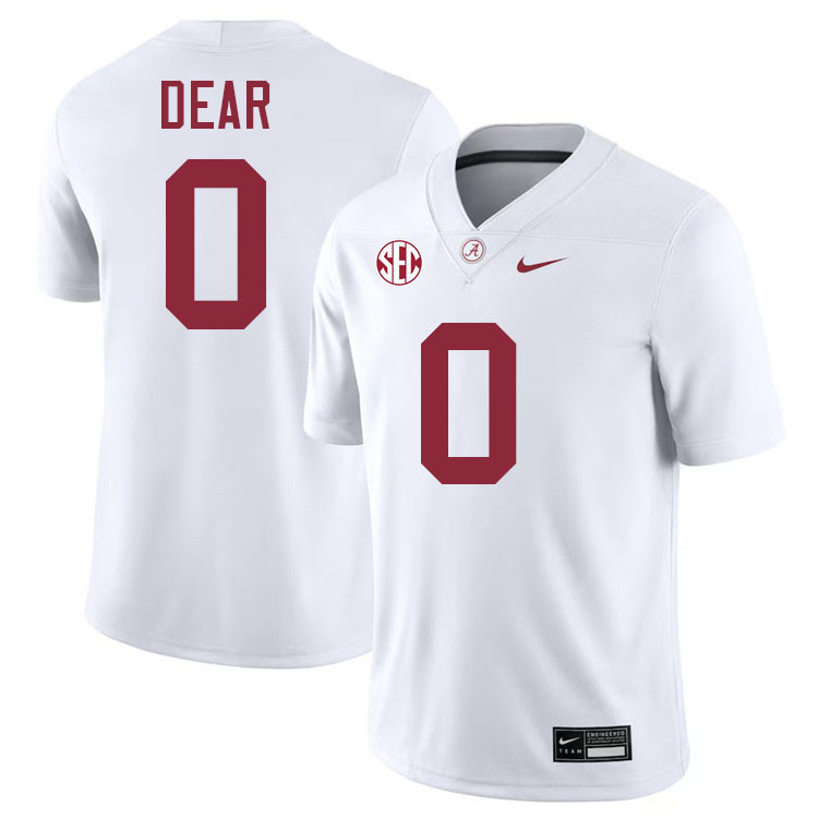 #0 AK Dear Alabama Jersey,University Of Alabama Crimson Tide Football Jersey,Uniforms-White